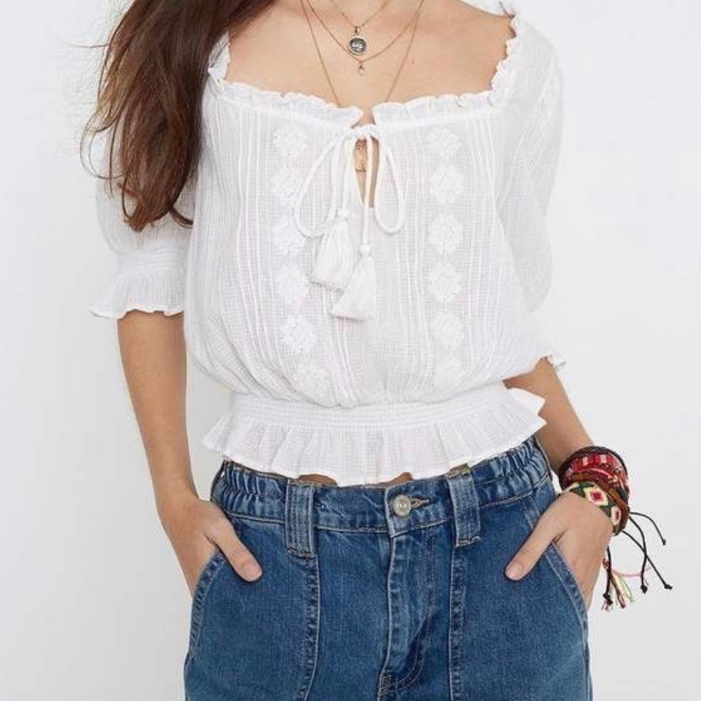 Urban Outfitters Modern Crop Boho Blouse
